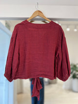 Blusa Nudo bordo