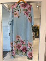 Vestido Positano celeste