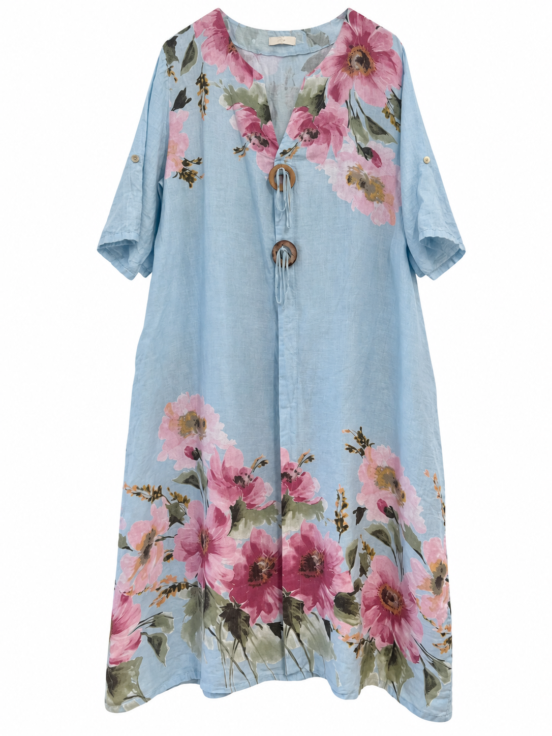 Vestido Positano celeste