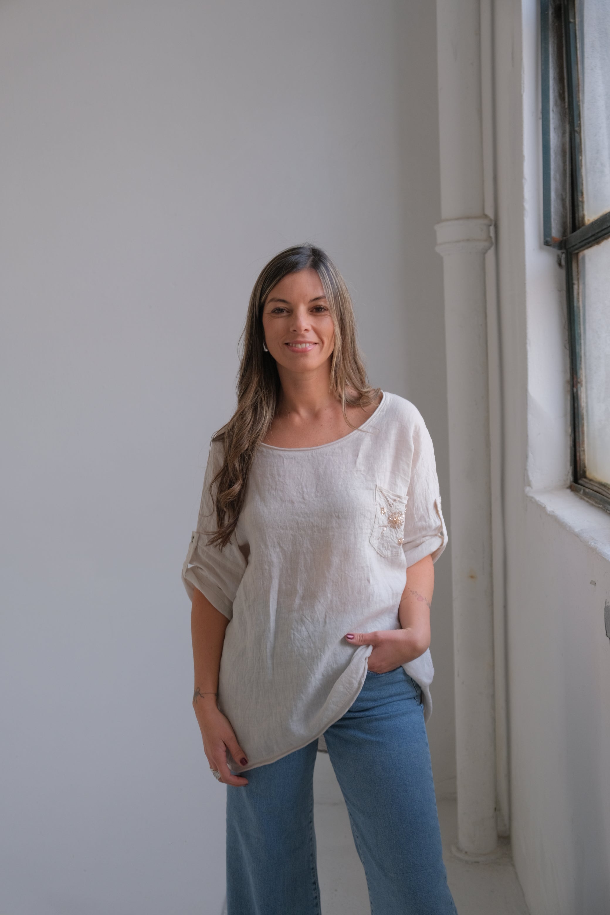 Remera Génova Beige