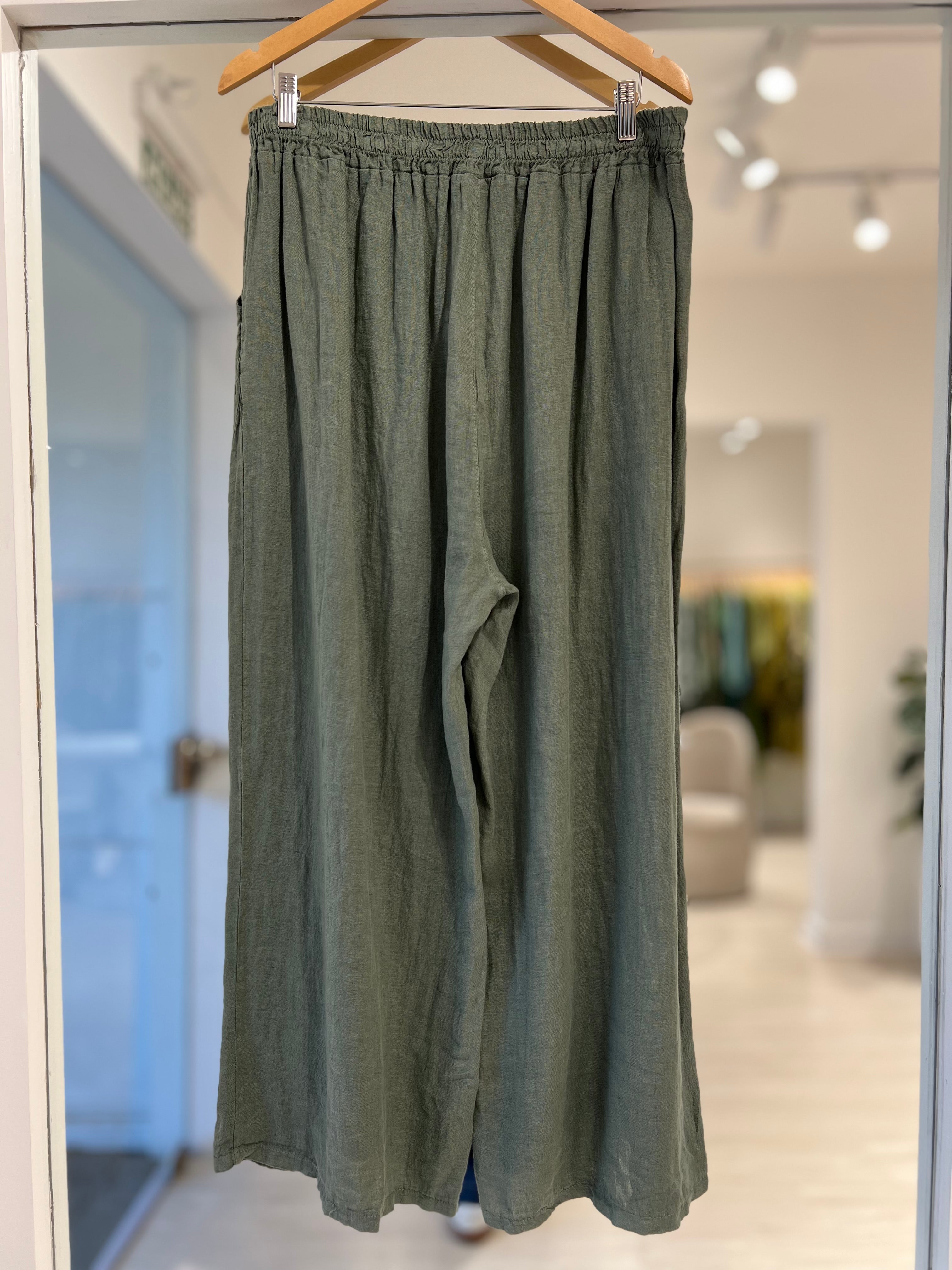 pantalon Java verde seco