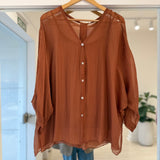Camisa Cerdeña Terracota