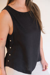 Musculosa Selina Negro CÁPSULA