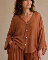 Camisa Cerdeña Terracota