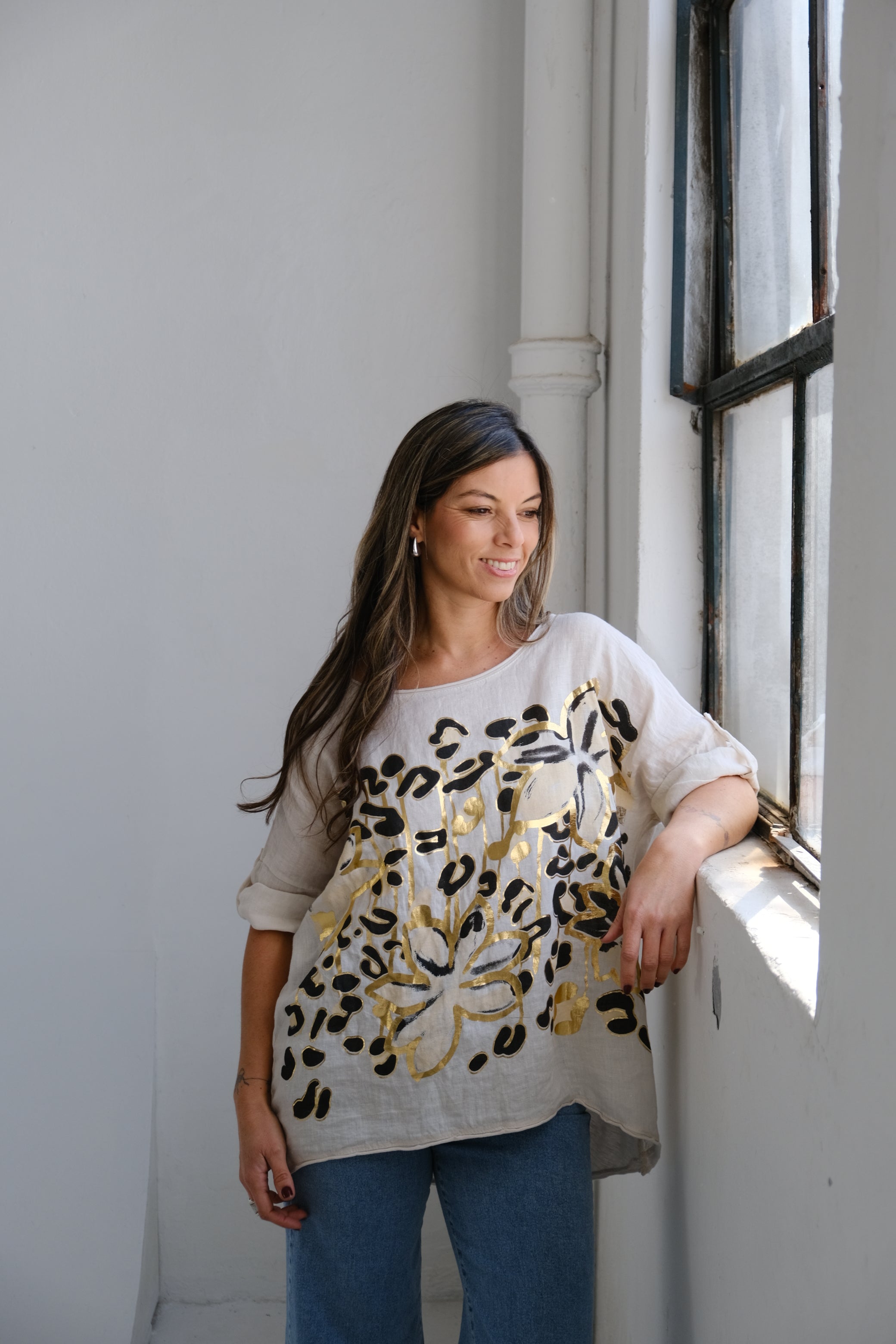 Remera Numana Beige