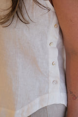 Musculosa Selina Off white CÁPSULA