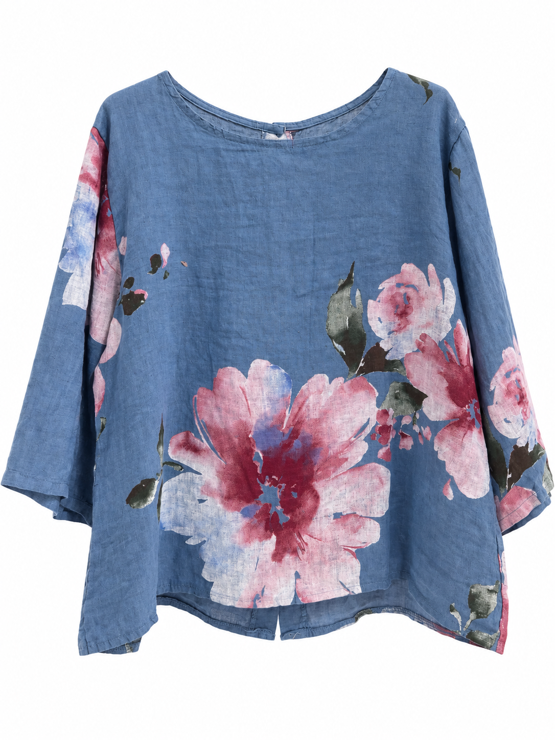 Blusa candela estampada azul
