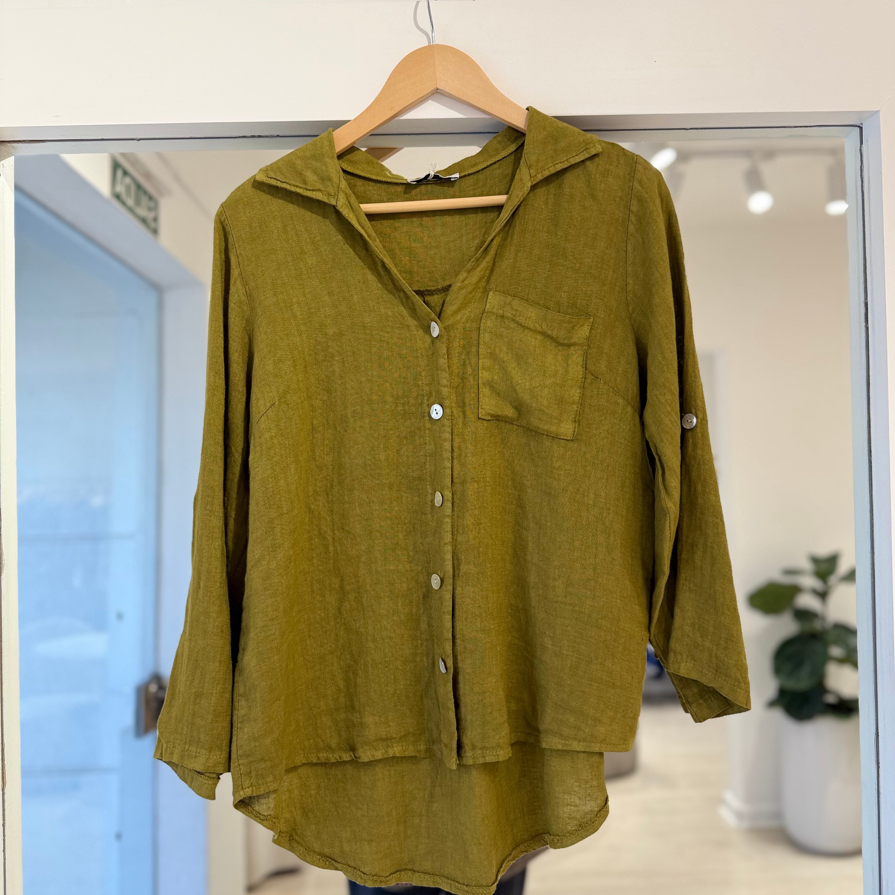 Camisa Bali Verde Pistacho