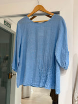 Blusa Zara Celeste