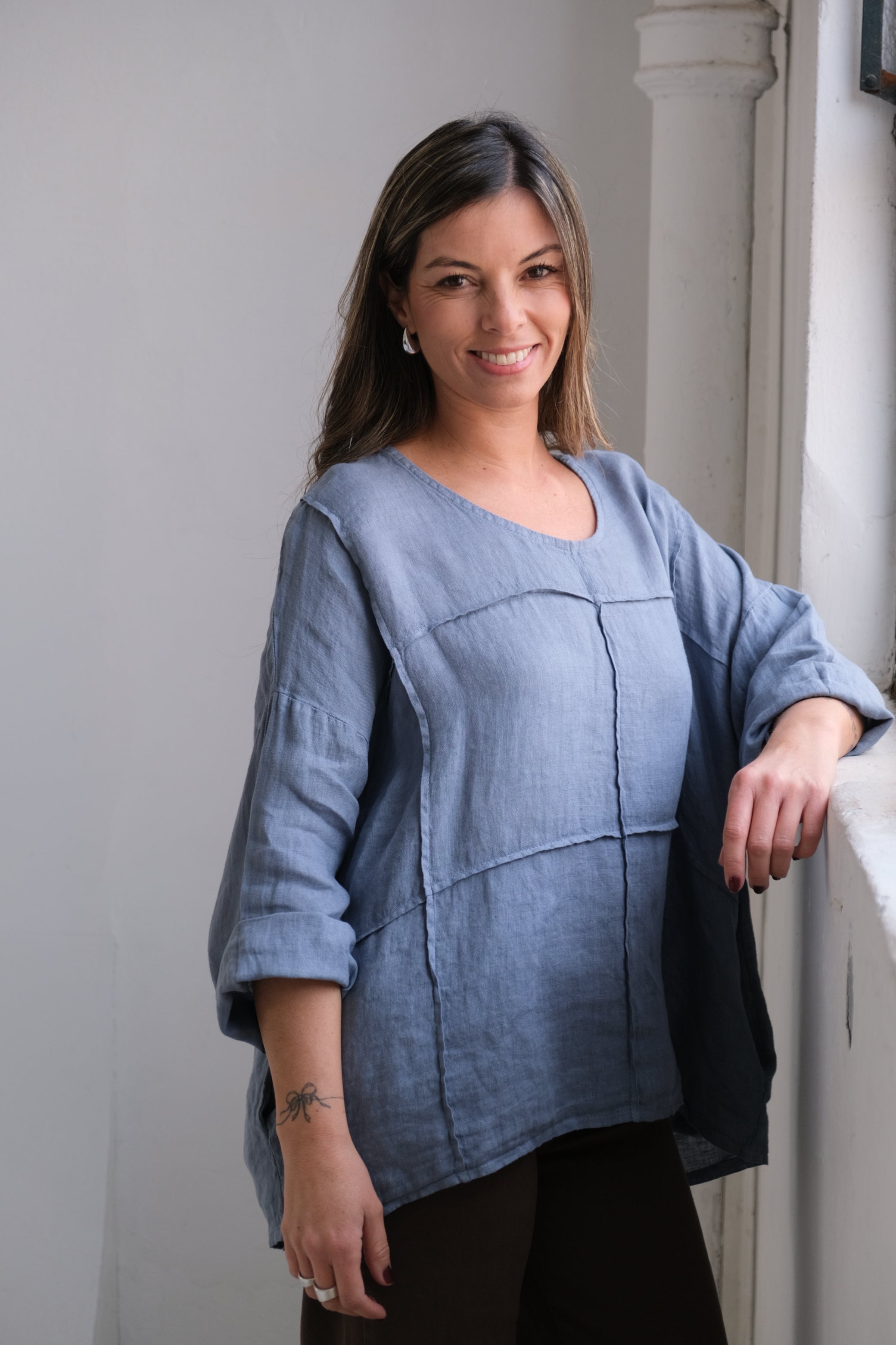 Blusa Bevagna Azul Jean