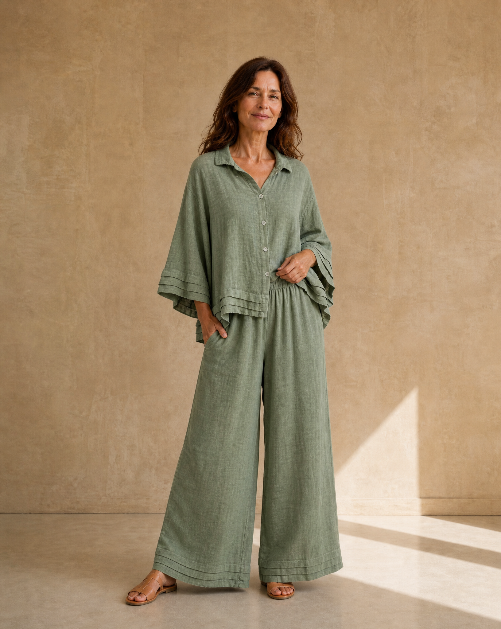 Camisa Gala Verde Seco