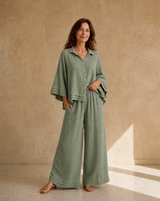 Camisa Gala Verde Seco