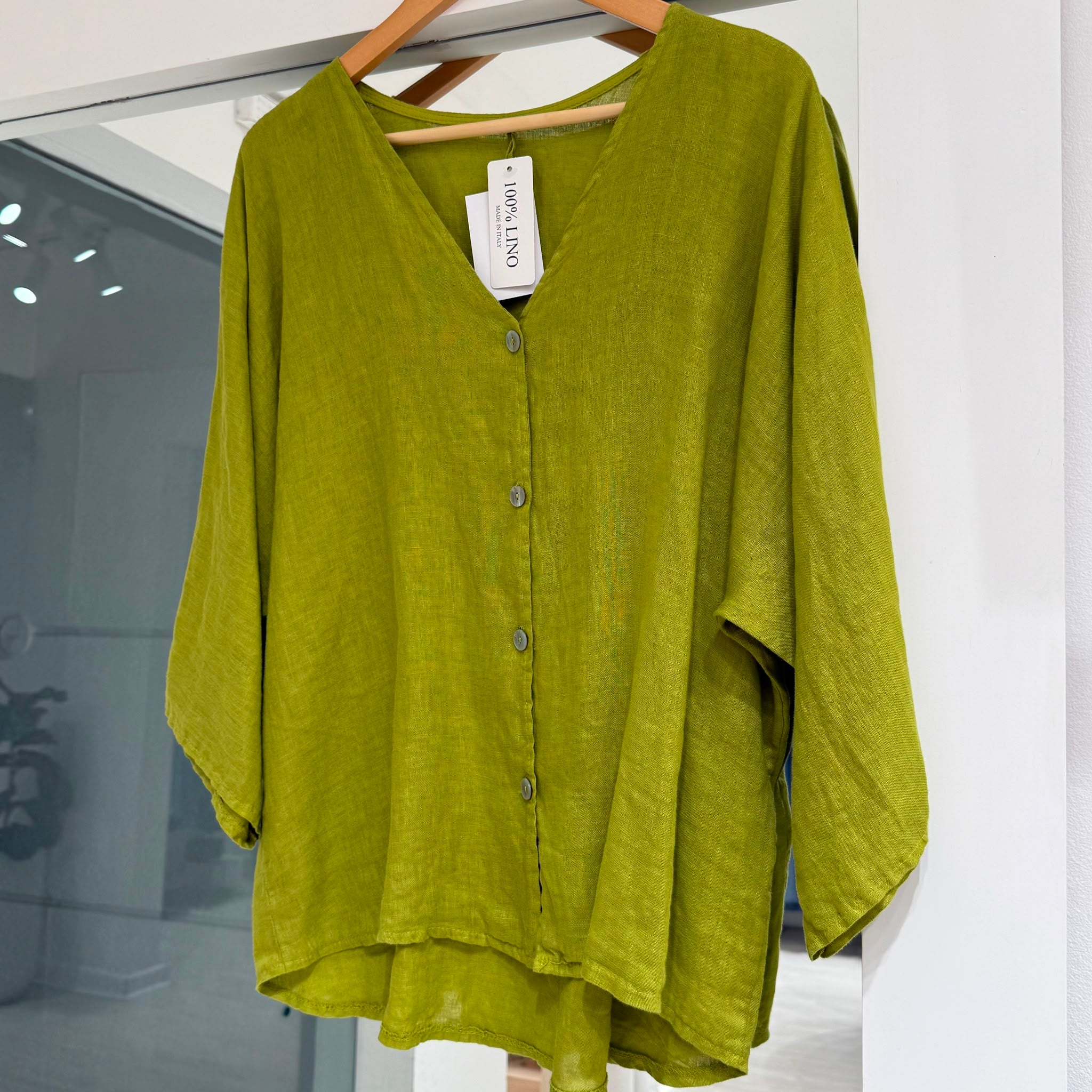 Camisa Rubi Verde Pistacho