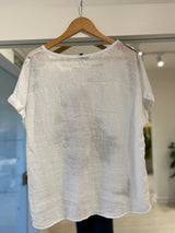 blusa Garzón flores marrones