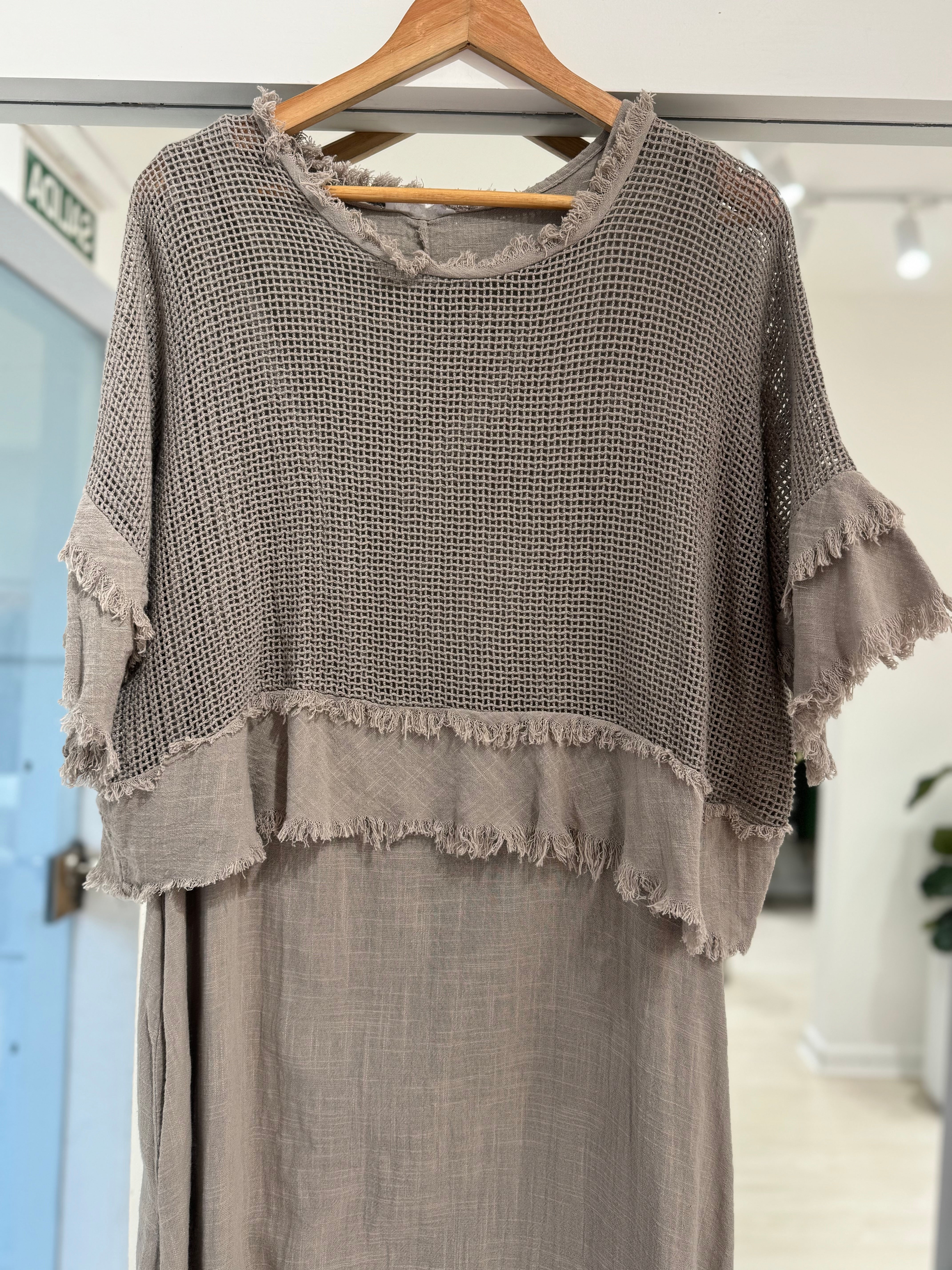 Vestido Jacinta Visón