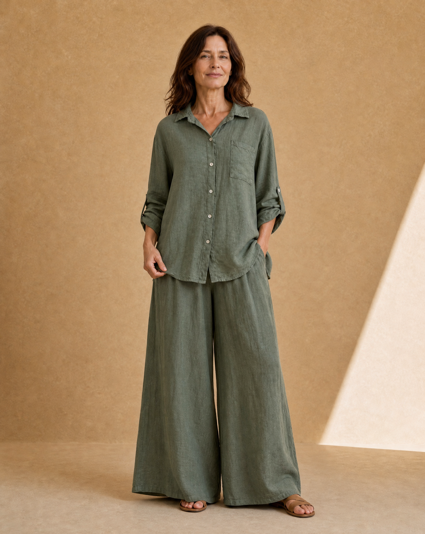 Camisa Pocket Verde Seco