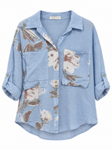 Camisa Laia Celeste