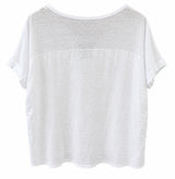 Remera Garzón flores rosa
