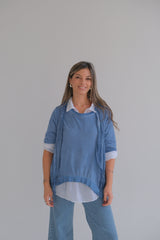 Sweater 3 en 1 Celeste