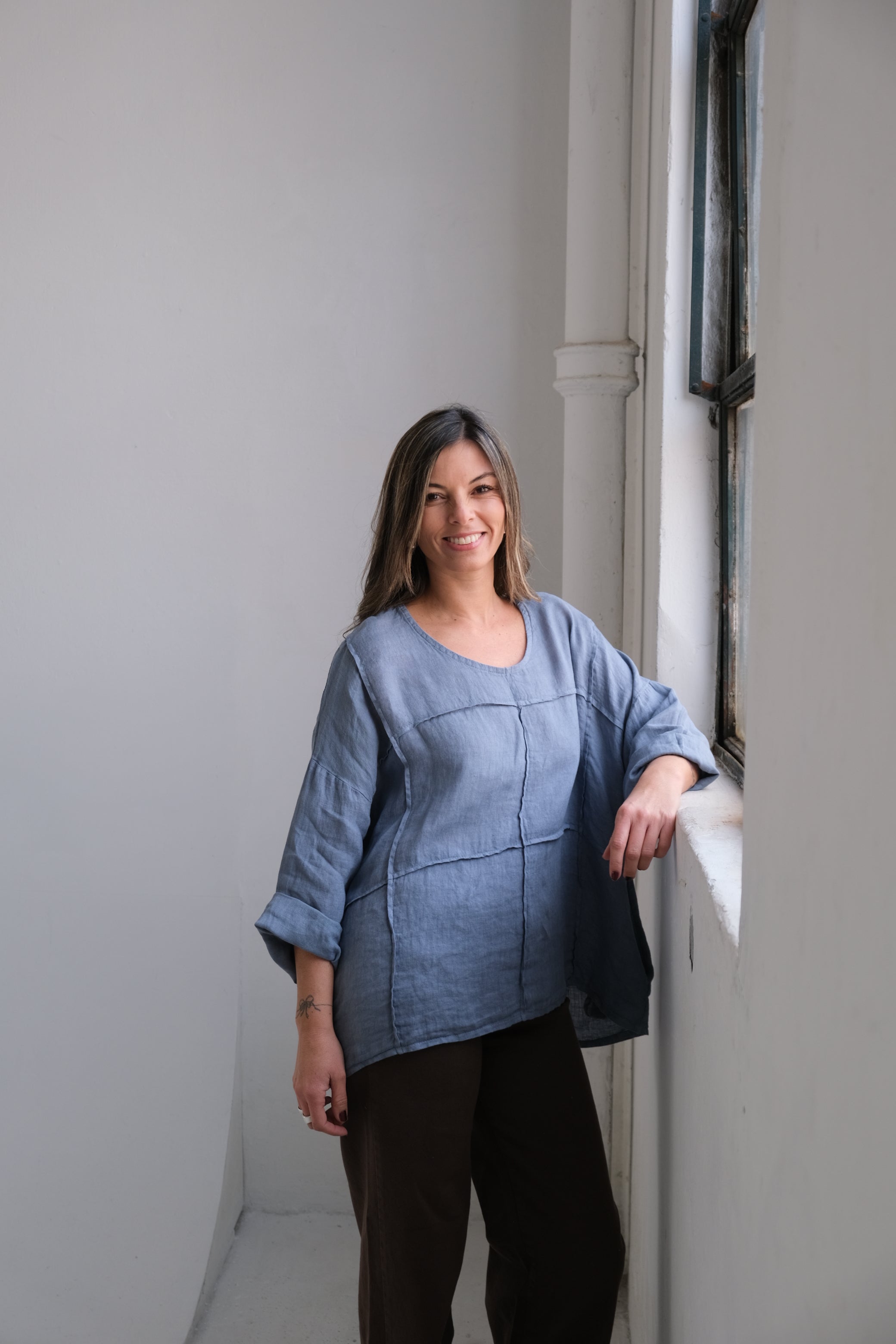 Blusa Bevagna Azul Jean