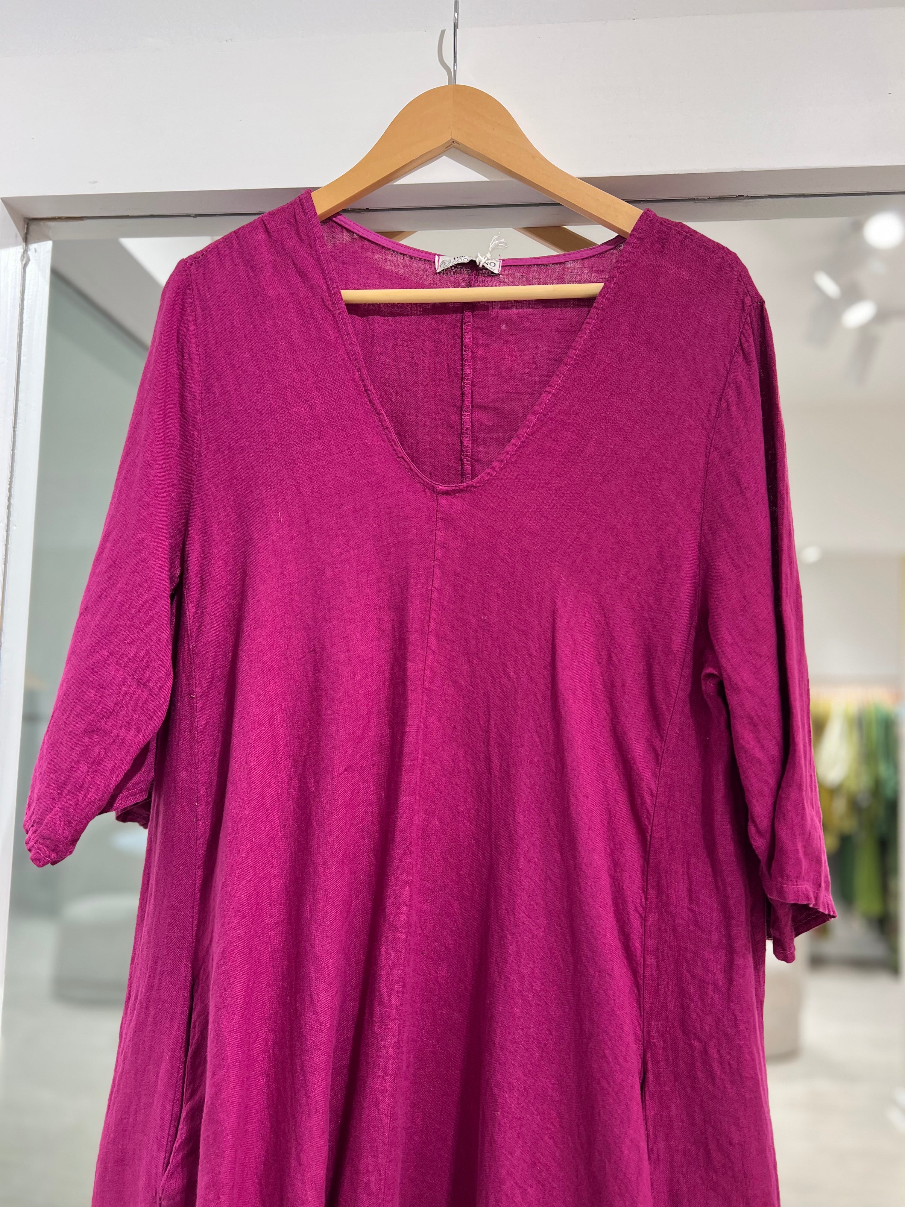 Vestido Magic Midi magenta