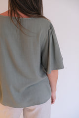 Blusa volado verde Cápsula