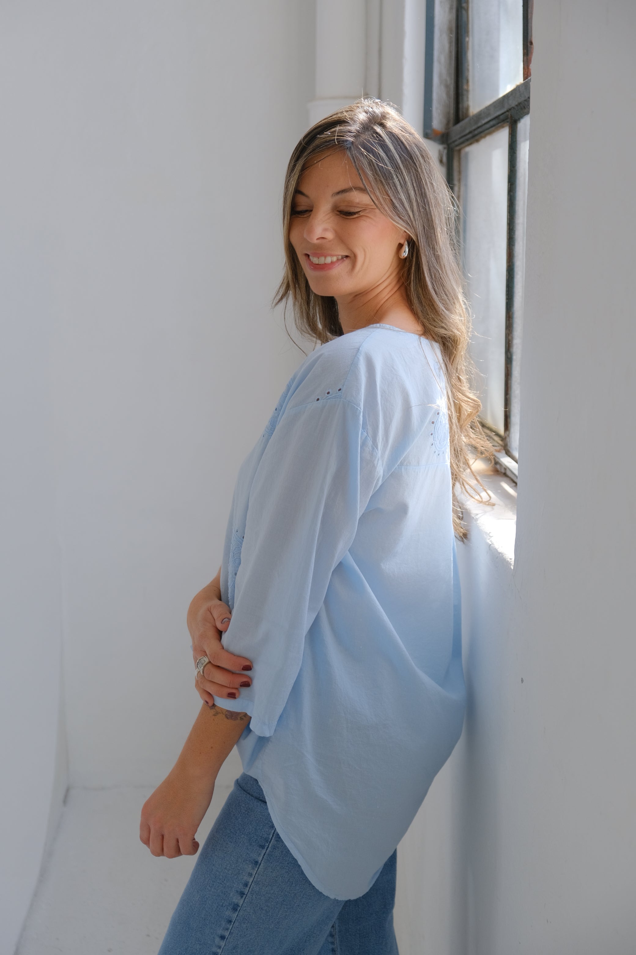 Blusa Capri Celeste