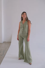 Pantalón Bruna Verde Seco CÁPSULA