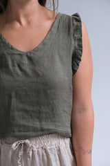 Musculosa Betiana Verde Seco