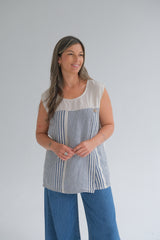 Musculosa Rayas Blanca