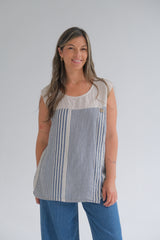 Musculosa Rayas Blanca