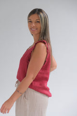 Musculosa Betiana Bordeaux