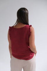 Musculosa Betiana Bordeaux