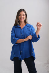 Camisa Pocket Azul Francia