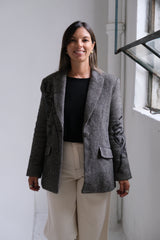 Blazer Bordado Negro