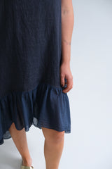 Vestido Flamenquero Azul Marino