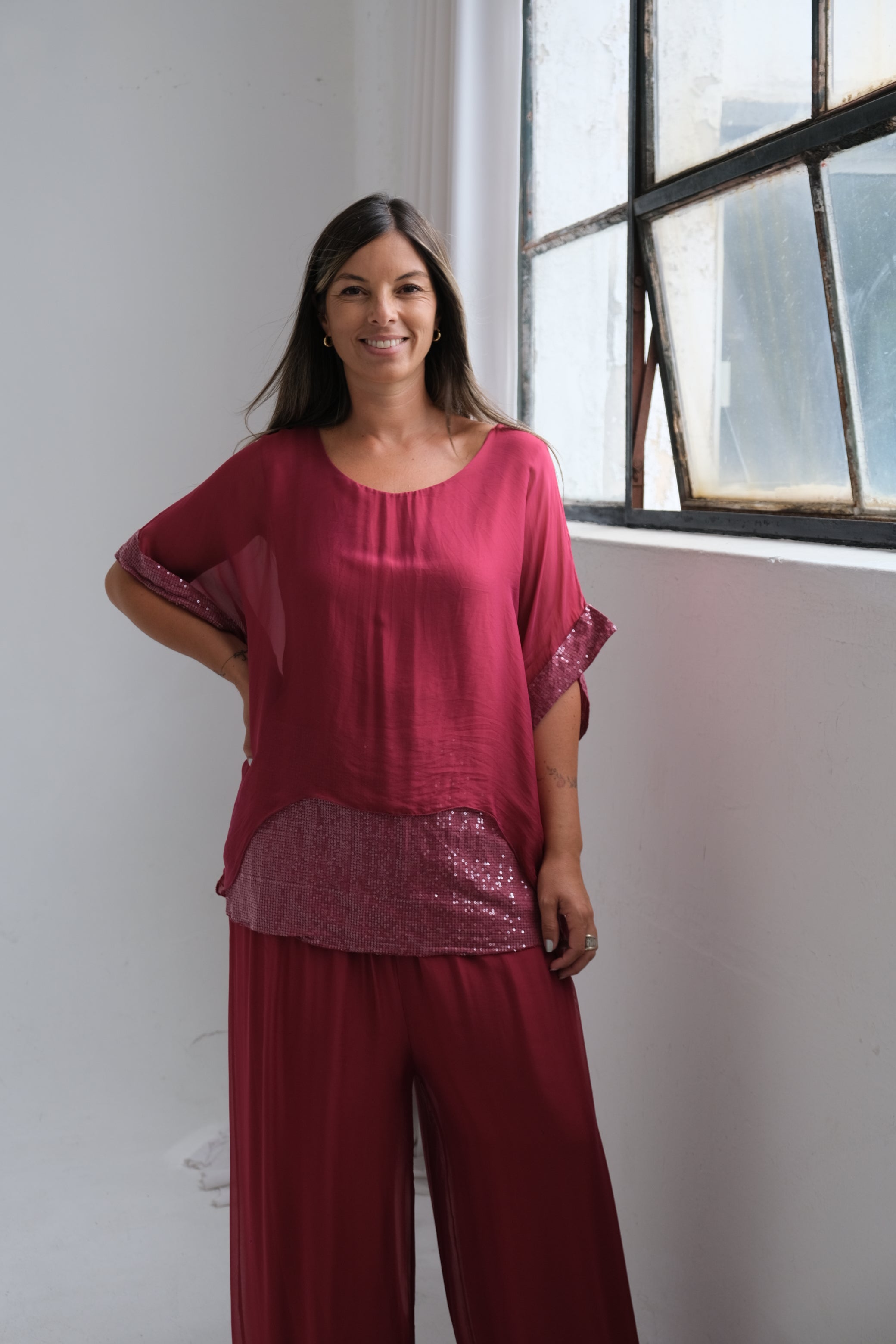 Blusa Varenna Bordo