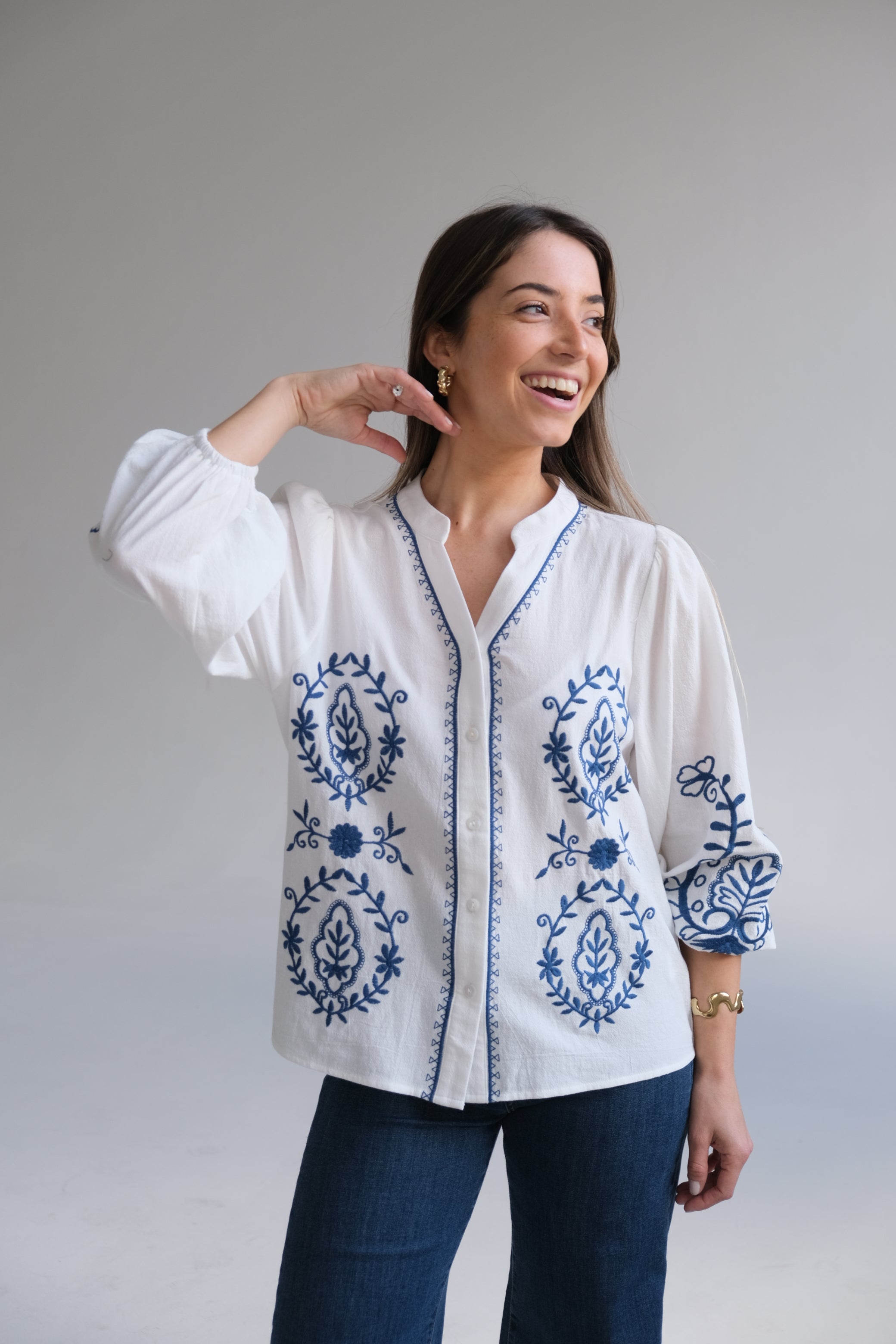 Camisa Tina Azul