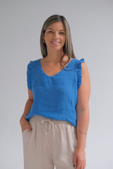 Musculosa Betiana Azul Francia