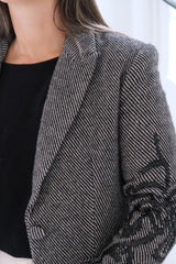 Blazer Bordado Negro