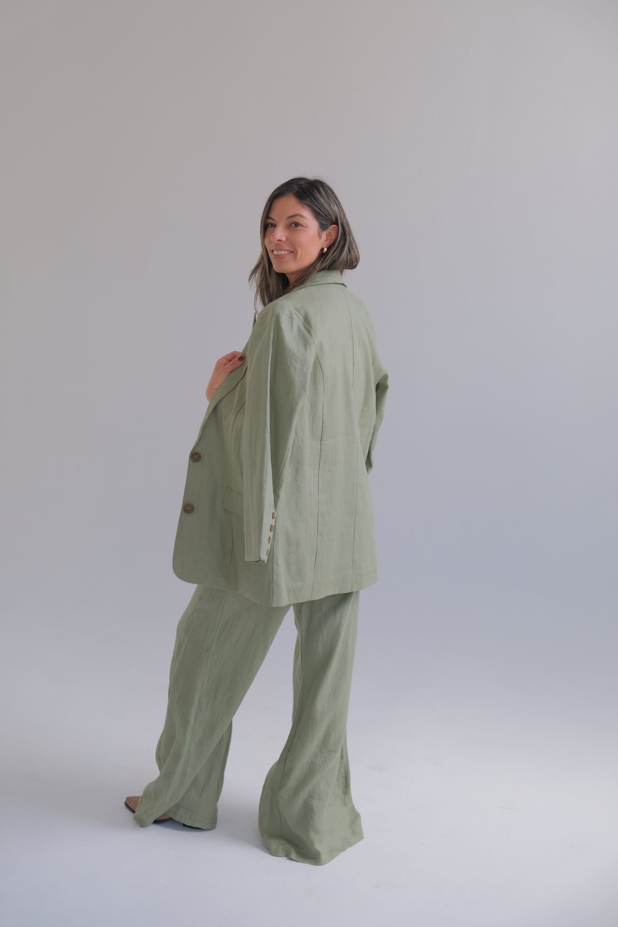 Blazer verde seco Cápsula