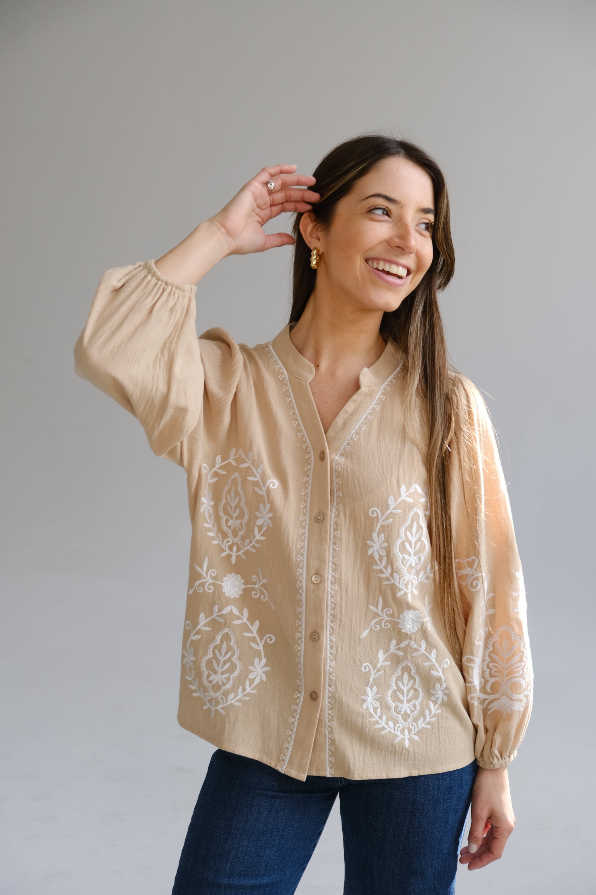 Camisa Tina Camel