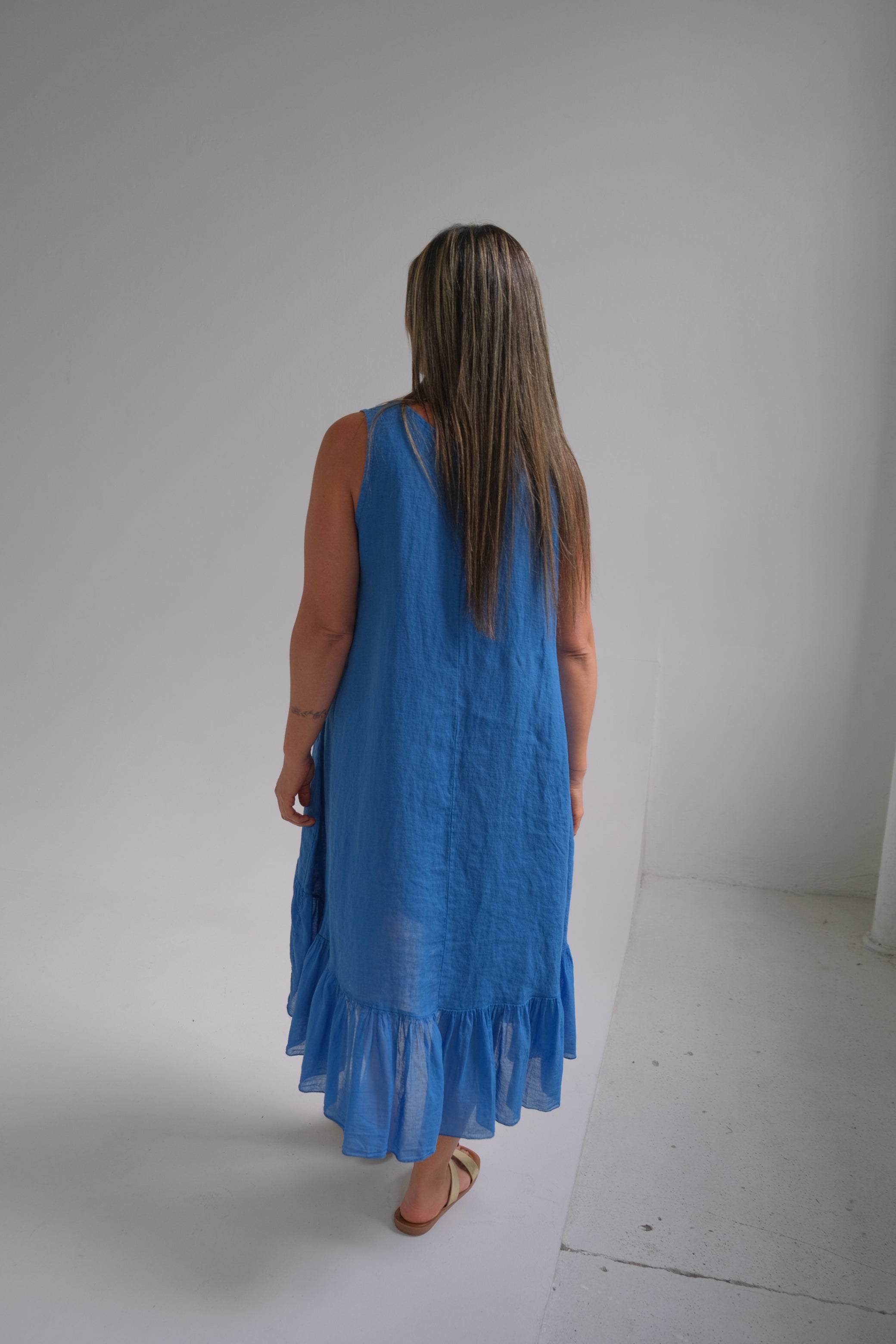 Vestido Flamenquero Azul Jean