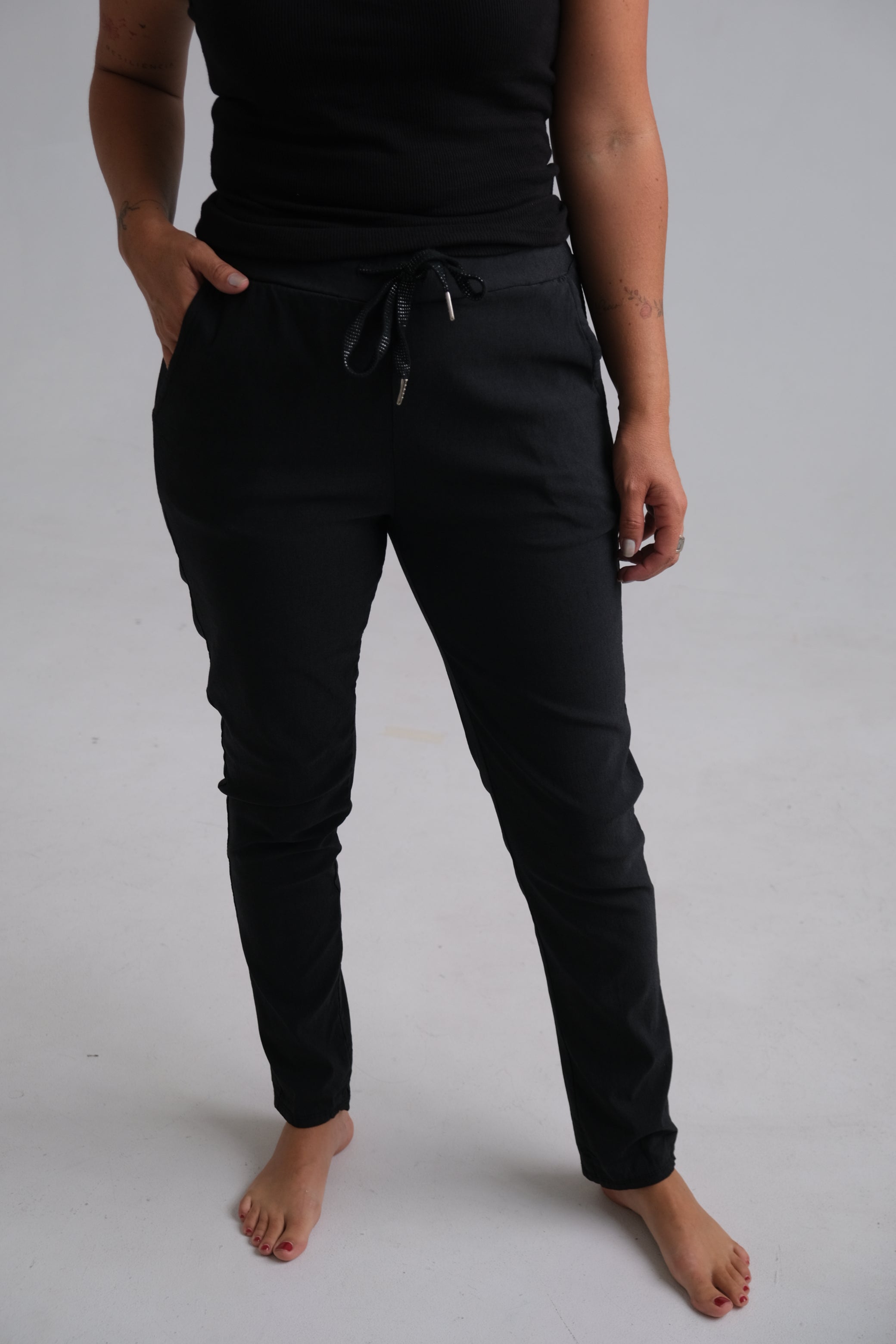 Pantalón Strech Recto Negro