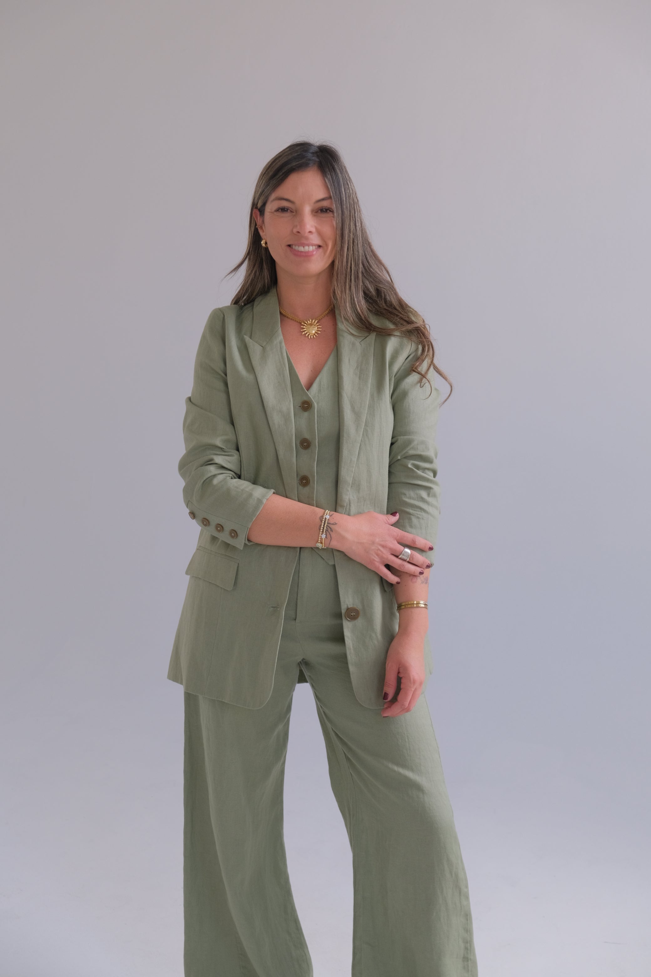 Blazer verde seco Cápsula