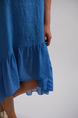 Vestido Flamenquero Azul Jean