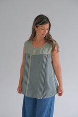 Musculosa Rayas Verde