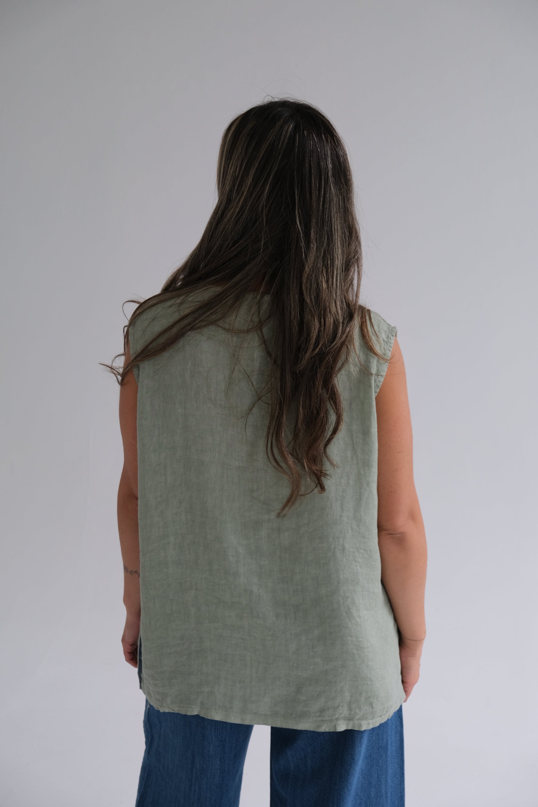 Musculosa Rayas Verde