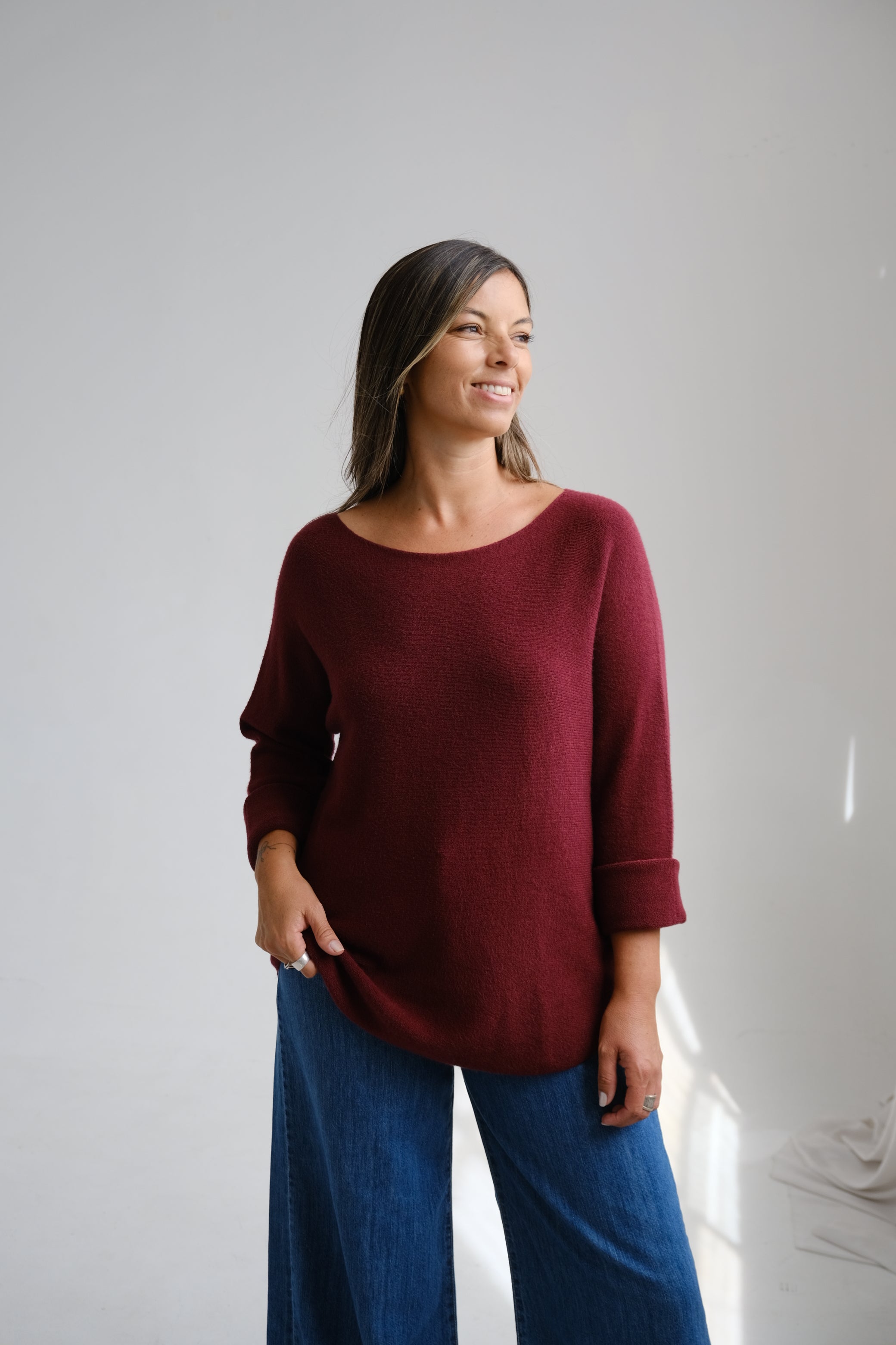 Sweater Comodín Bordo
