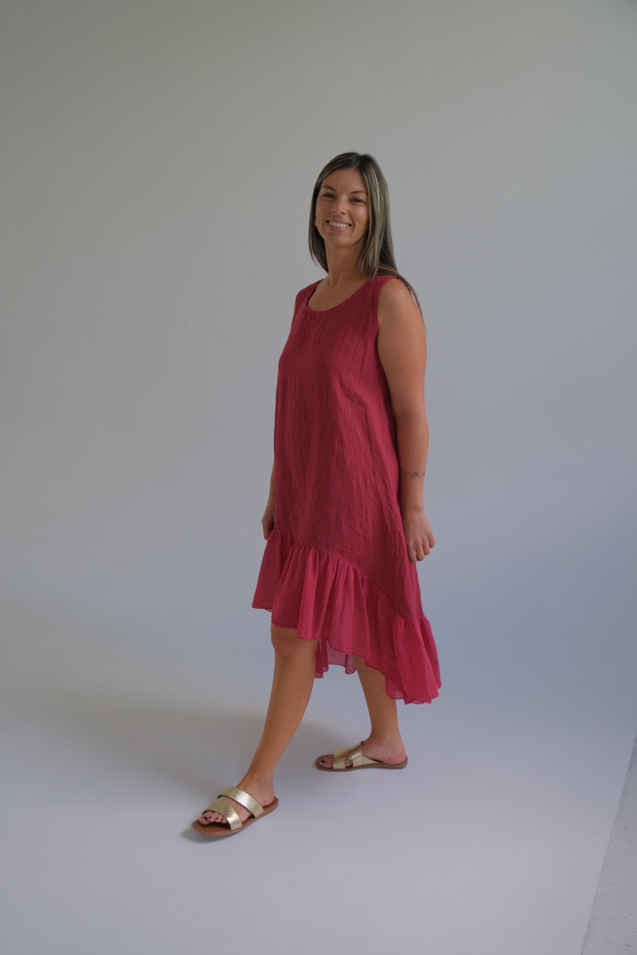 Vestido Flamenquero Bordeaux